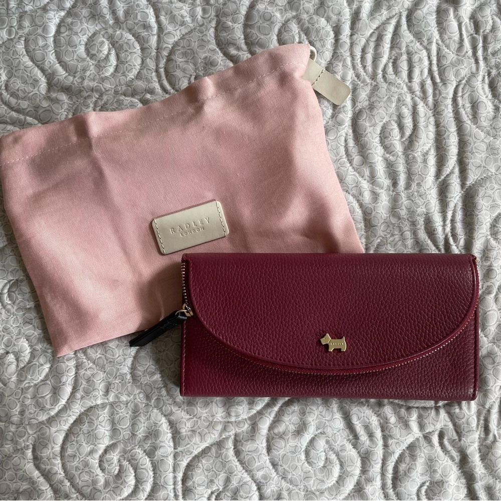 RADLEY LONDON Red Leather Wallet NWOT